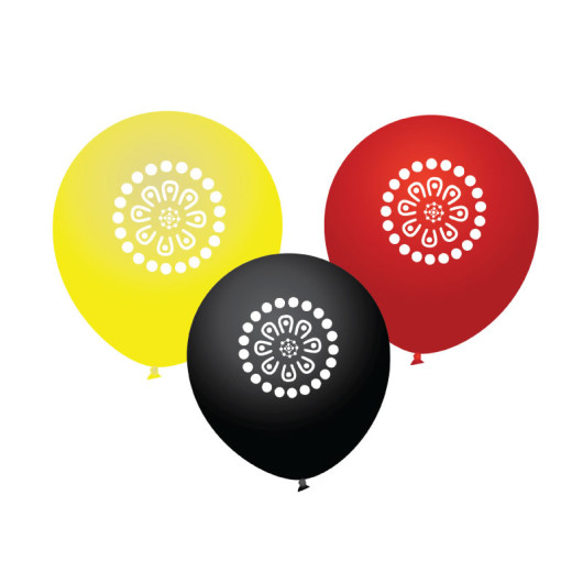 28cm Latex Balloons Indigenous Main